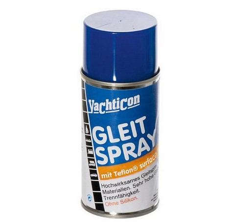 YACHTICON GLEIT SPRAY - lubrikačný mazací spray s teflónom pre zipsy, patentky, pohyblivé diely, elektroniku - 400 ml